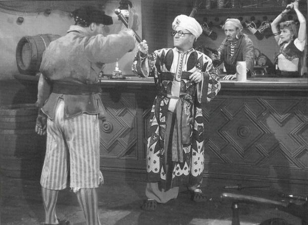 A publicity still for 1946's THREE LITTLE PIRATES